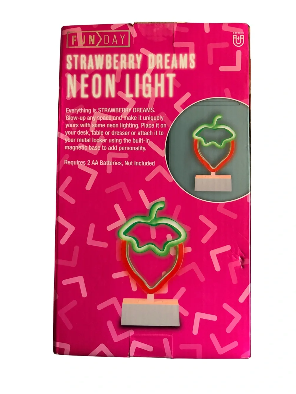 Strawberry Dreams Neon Light - White